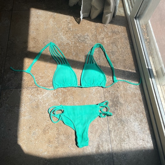 San Lorenzo Teal Bikini Set - Picture 1 of 2